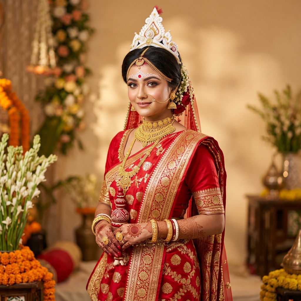 Traditional Bengali Bride